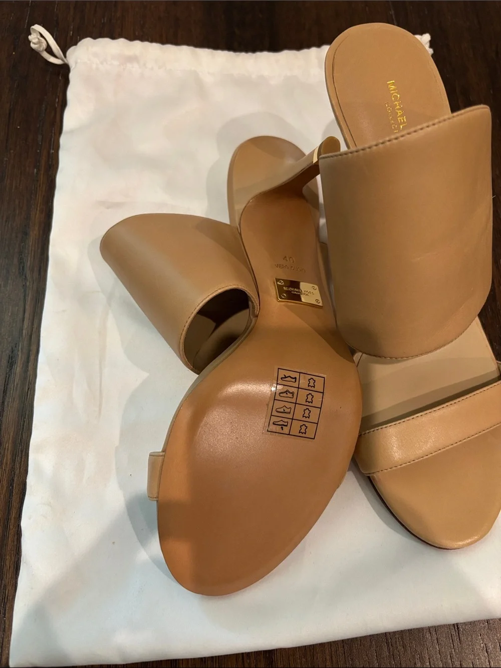Michael Kors Collection Burnett leather mules size 40/9